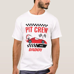 vuxen av tävlan för bilparksbesättningens pappa i t shirt