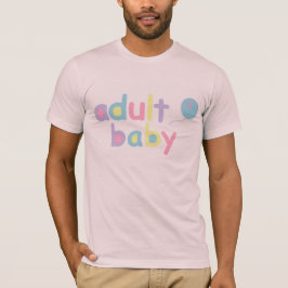 Vuxen baby och ballong t-shirt