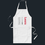 Vuxen Baker Personlig Apron Långt Förkläde<br><div class="desc">För din betydelsefulla bagare! Anpassa den med mottagarens namn eller klicka på knappen "Anpassa den" för att gå till designen i verktyg där du kan lägga till text,  ändra teckensnitt,  storlek text,  färg,  textplacering med mera.</div>