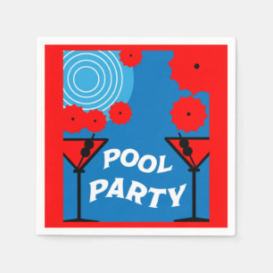 Vuxen Bassäng Party Pappersservett