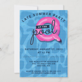 Vuxen Bassäng Party Sent sommartid Firande Inbjudningar