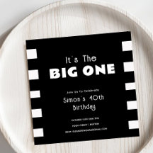 Vuxen Big One Black & White Rand