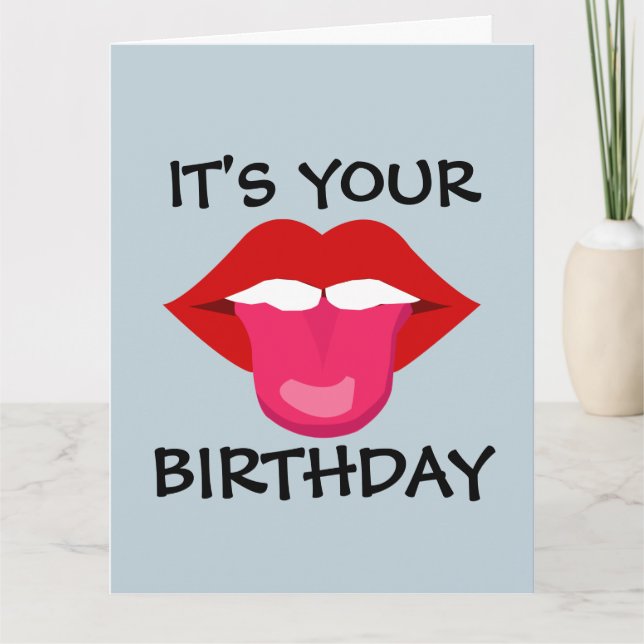 VUXEN BIRTHDAY FOR HIM MAKE GREETARD KORT (Framsida)