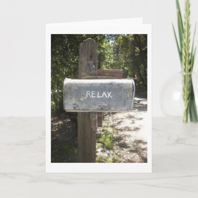 VUXEN BIRTHDAY HUMOR - RELAX-DIG REMEBER HUR? KORT (Framsida)