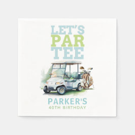 Vuxen Birthday Partee Golf Personlig Pappersservett