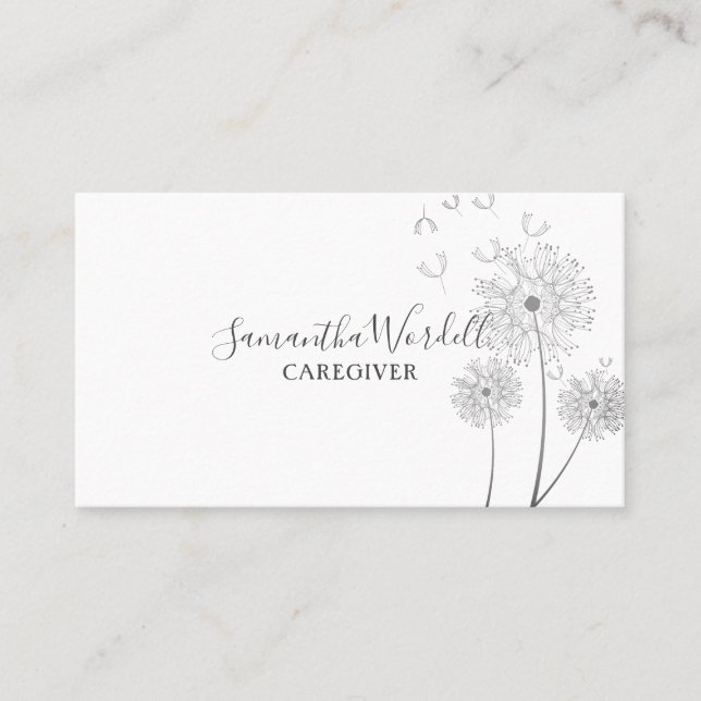 Vuxen Caregiver Home Health Aid Sjuksköterska Visitkort (Framsida)