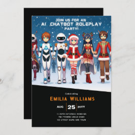 VUXEN Chatbot Roleplay Party Anime Robot jul Inbjudningar