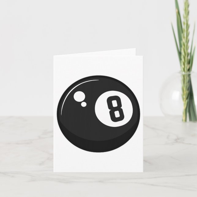 Vuxen Clic Magic 8 Eight Ll Billiards Bassäng Play Kort (Framsida)