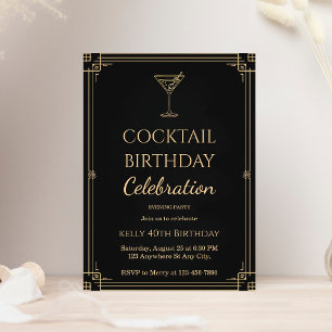 Vuxen Cocktailparty Födelsedag Inbjudningar