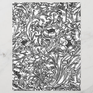 Vuxen Coloring Page - William Morris Blommigt