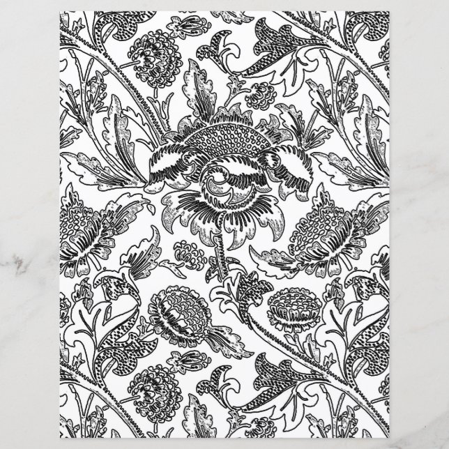 Vuxen Coloring Page, William Morris Sunwers (Framsida)