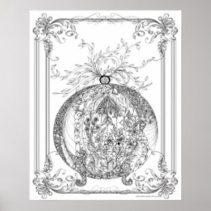 Vuxen Coloring Poster "For Kärlek of Jamie Art"