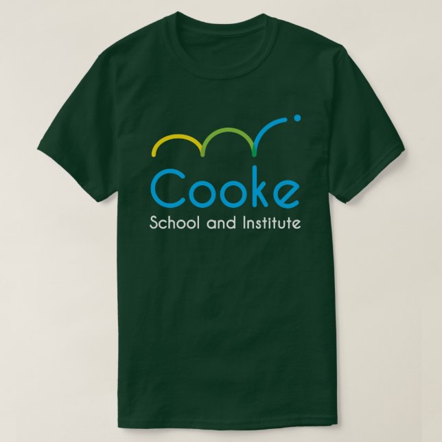 VUXEN Cooke logotypT-tröja, grönt Tee Shirt (Design framsida)