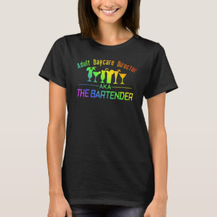 Vuxen dagvårdschef Bartender T Shirt