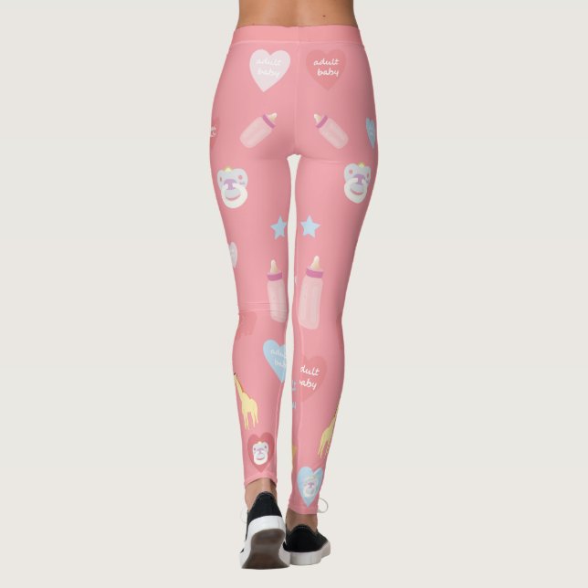 Vuxen damasker för babyLeggings/ABDL/Supercute! Leggings (Baksida)