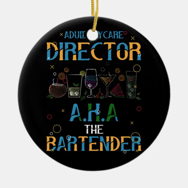 Vuxen Daycare Director A.K.A AKA Julgransprydnad Keramik (Framsidan)