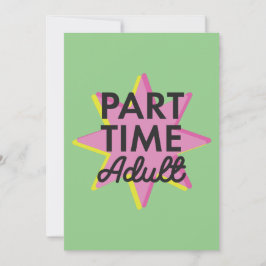 Vuxen deltid meddelande