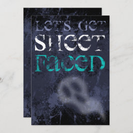 Vuxen Drickgest Halloweenfest Inbjudan