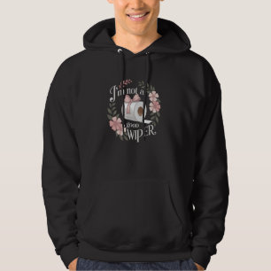 Vuxen Embarrassing Humor Im not a Bra Wiper Inapp Hoodie