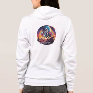 Vuxen encorn women's zip hoodie t shirt