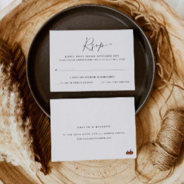 Vuxen endast två gäster | Pumpor Bröllop OSA Card Kort