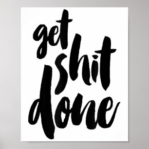 Vuxen Få Saker Gjorda Motivationscitat Poster