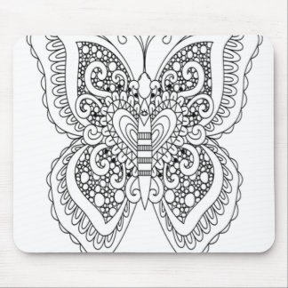 Vuxen Färgning av Bok Stil Butterfly Self Coloring Musmatta