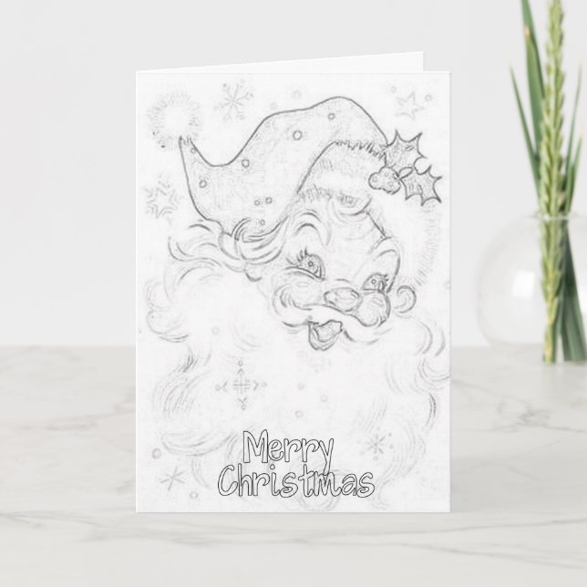 Vuxen färgning av julkort helgkort (Framsida)