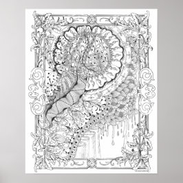 Vuxen Färgning Poster "Land of honey Art"