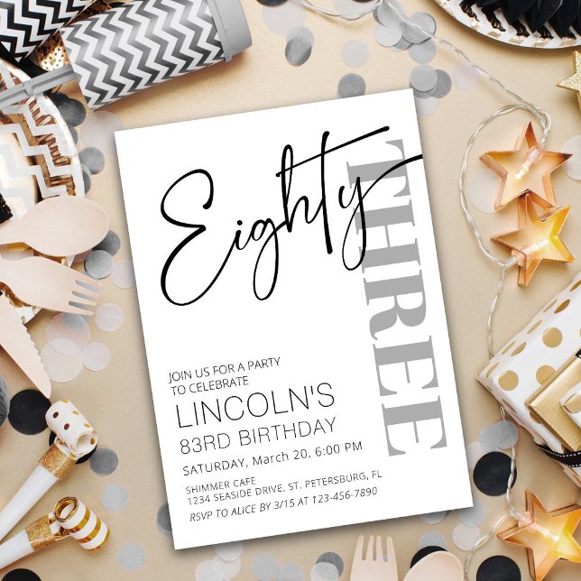 Vuxen Födelsedag 81 82 83 84 85 86 87 88 89 Inbjudningar (Skapare uppladdad)