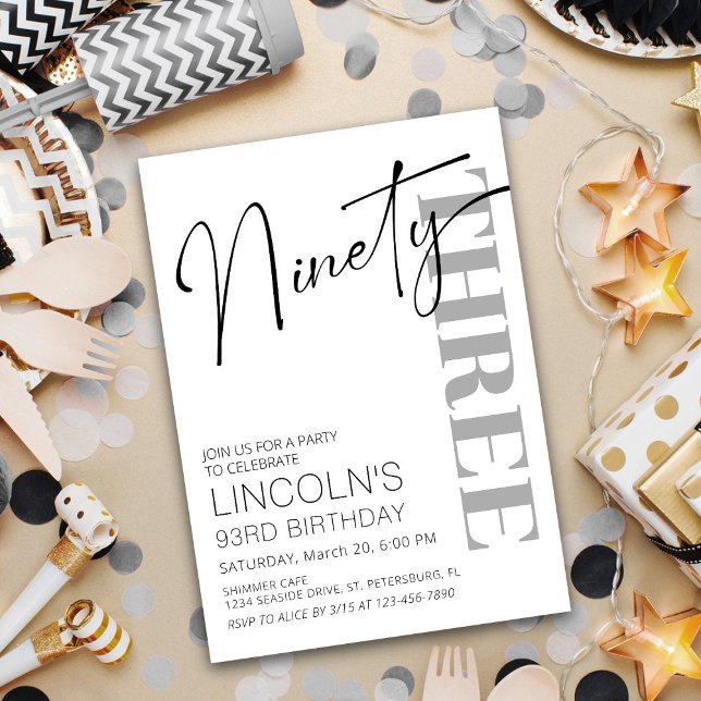 Vuxen Födelsedag 91 92 93 94 95 96 97 98 99 Inbjudningar (Skapare uppladdad)