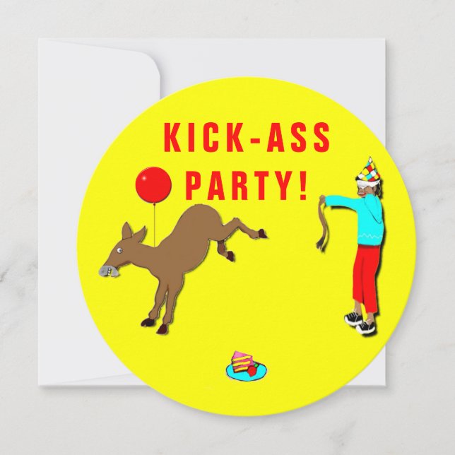 vuxen födelsedagsfest inbjudan (Framsida)