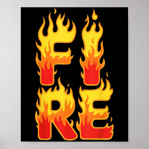 Vuxen för brandbekämpning för barn i Manar Kvinnor Poster