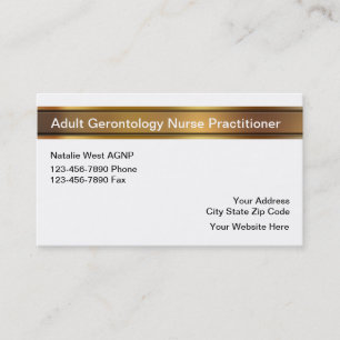 Vuxen Gerontology Medicinal Nurse Practister Visitkort
