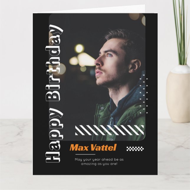 Vuxen grattis på födelsedagen personifiera Hälsnin Kort (Framsida)