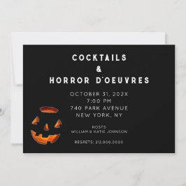 Vuxen Halloween Cocktail Party Inbjudan