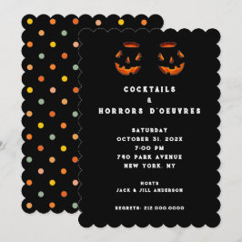 Vuxen Halloween Cocktail Party Inbjudan