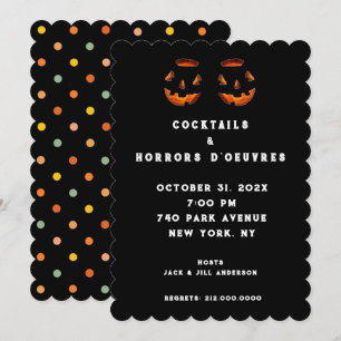 Vuxen Halloween Cocktail Party-inbjudan Inbjudningar
