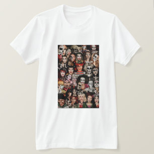 Vuxen Halloween Collage T-Shirt