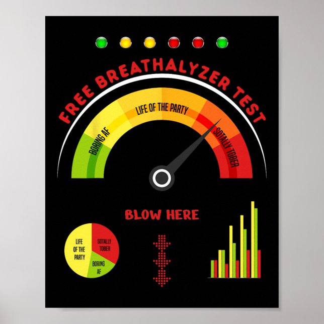 Vuxen Halloween Costume Breathalyzer Manar Hallowe Poster (Framsidan)