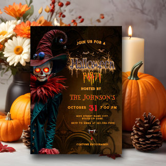 Vuxen Halloween Costume Party-inbjudan Inbjudningar