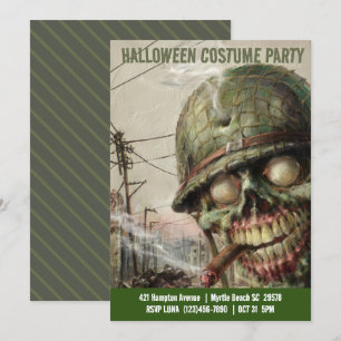 Vuxen Halloween Costume Zombie Party-inbjudningar Inbjudningar