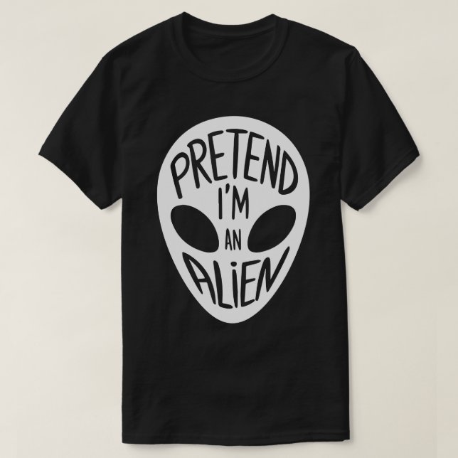 Vuxen Halloween Costumes hävdar att jag är en Alie T Shirt (Design framsida)