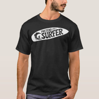 Vuxen Halloween Costumes hävdar att jag är en surf T Shirt