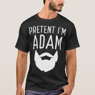 Vuxen Halloween Costumes påstår att jag är Adam T Shirt