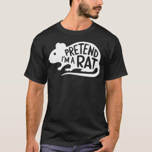 Vuxen Halloween Costumes påstår att jag är en Rått T Shirt