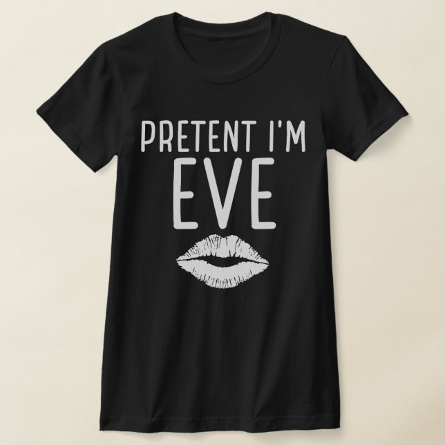 Vuxen Halloween Costumes påstår att jag är Kväll T Shirt (Laydown)