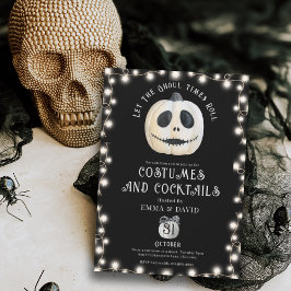Vuxen Halloween fest Gothic Pumpkin Ansikte Inbjudningar