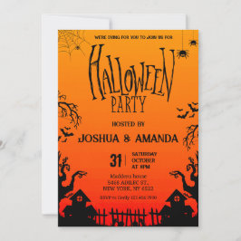 Vuxen Halloween fest Inbjudningar