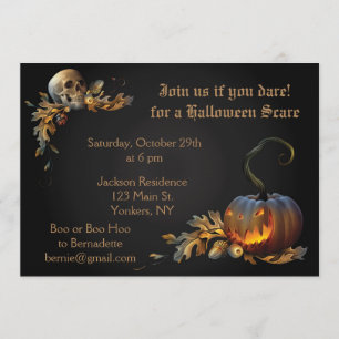 Vuxen Halloween fest Inbjudningar